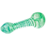 4" Frit Clear Outside Swirl Pipe - Image 4