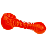 4" Frit Clear Outside Swirl Pipe - Image 3