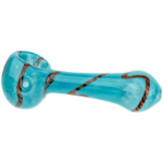 4" Frit Twisted Cane Swirl Pipe - Image 4