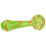 4" Frit Twisted Cane Swirl Pipe - Image 5