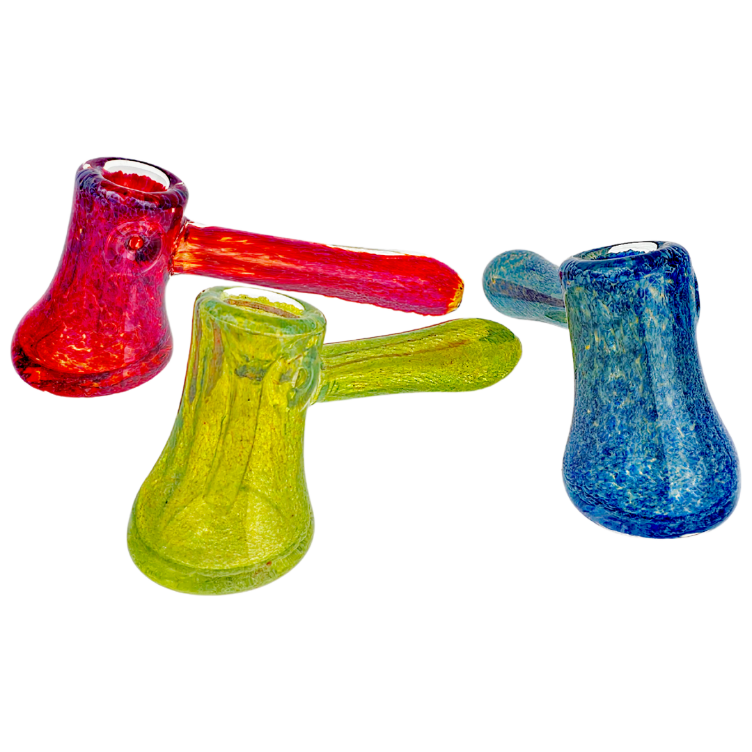 GHP2662 BUBBLERS 4.5" Frit Hammer Bubbler - Image 1