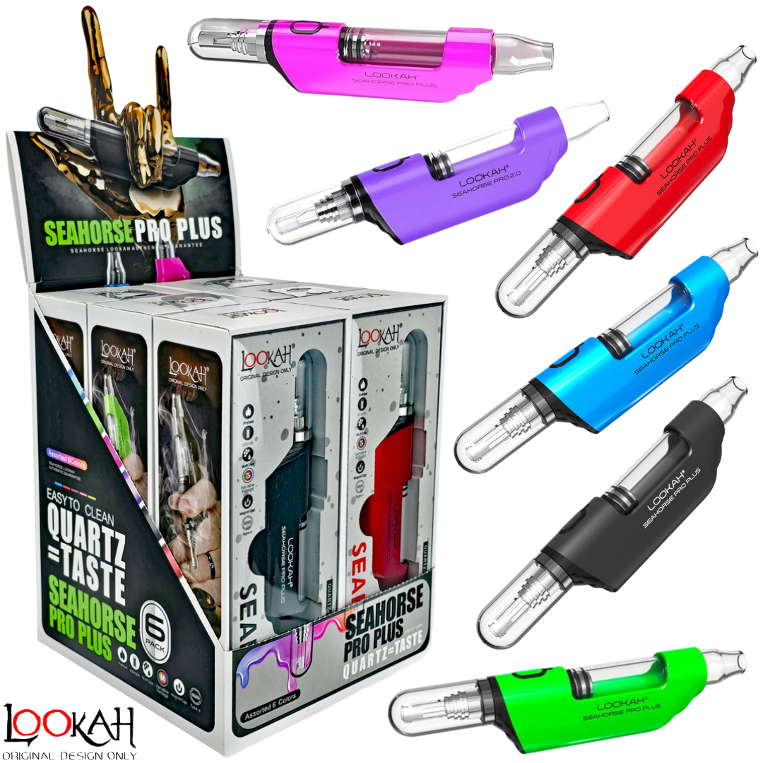 LOOKAH SPS-ASST-6CT NECTAR COLLECTORS LOOKAH Seahorse Pro Plus Nectar Collector (650mAh) 6 Pack - Image 1