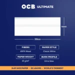 OCB Ultimate Slim Rolling Papers + Tips - Image 3
