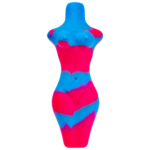 3.5" Color Silicone Naked Lady Nectar Straw - Image 4